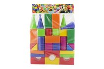 Vkládačka + kubus pyramida žirafa 2v1 plast v krabici 16x22x16cm 12m+