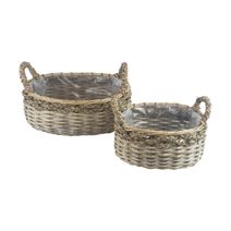 Obal k osázení s plastem, 2 ks P2253 - 22,5x15,5x11/16cm