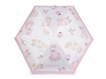 Dětský skládací mini deštník kočka s rukojetí tlapka