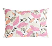 Povláček krep - 40x60cm na zip ( pouze povlak ) Vějířky růžová