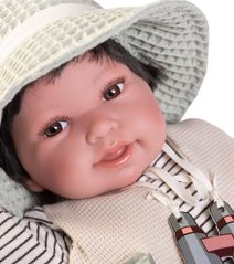 Miminko plast 18cm s doplňky ve vaničce v sáčku