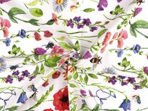 Bavlněná látka / plátno květy METRÁŽ - šíře 160cm