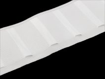 Řasící stuha na závěsy šíře 75 mm s poutky na kovové háčky METRÁŽ