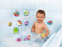 Baby želvička do vody 11cm na baterie s vodotryskem plast pro miminko