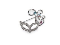 Brož s broušenými kamínky maska, baletní špičky