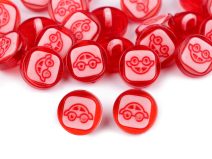 Knoflík dětský velikost 22" auto 50 ks