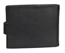 Černá pánská kožená peněženka se zápinkou v krabičce