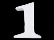 3D číslice výška 14 cm polystyren