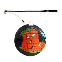 Lampion Halloween dýně 25 cm se svítící hůlkou 50 cm