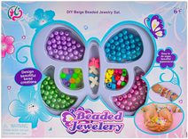 Výroba šperků kreativní set s korálky a provázky dětská bižuterie plast