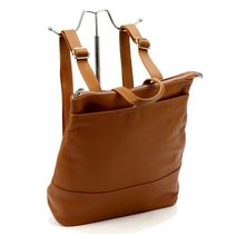 Kožená malá dámská crossbody kabelka na řetízku černá