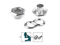 Průchodka s podložkou vnitřní Ø5 mm / vnější Ø10,5 mm šestiúhelník 100 párů