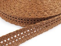 Splétaný popruh šíře 50 mm imitace slámy