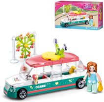 SLUBAN Girls Dream Auto limuzína 117 dílků + 1 figurka STAVEBNICE