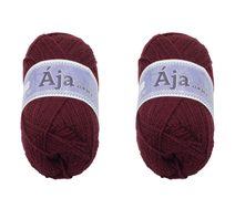 SET 2ks - Příze ÁJA Bordová 935 50g / 217 m