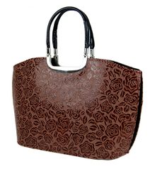 Elegantní starorůžová kabelka do ruky S5 GROSSO