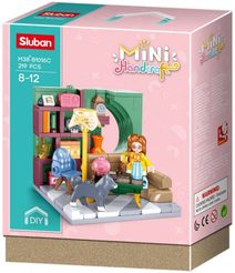 SLUBAN Mini Handcraft Obývák 219 dílků + 1 figurka STAVEBNICE