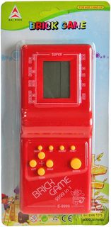 Hra retro digitální Brick Game Tetris na baterie na kartě 4 barvy plast Zvuk