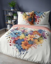 Francouzské krepové povlečení 220x200, 70x90cm ESTER růžová