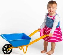 Baby vozík zahradní herní set s pracovním nářadím a konvičkou