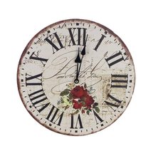 Dekorační Hodiny pr. 34cm - RŮŽE 355219