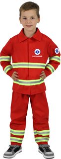 KARNEVAL Šaty záchranář český potisk vel. S (105-116cm) 4-6 let *KOSTÝM*
