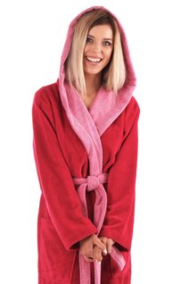 Malinový župan Tampa duo s kapucí 39 59 3430