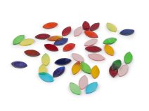 Mozaikové kamínky skleněné lístky barevný mix