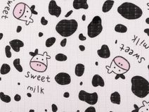 Bavlněná plenkovina / mušelín kravička METRÁŽ