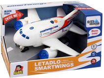 Letadlo Smartwings 20cm na setrvačník hlas posádky CZ na baterie Světlo Zvuk