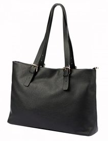 Pierre Cardin Kožená velká dámská kabelka přes rameno krémová