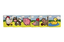 Puzzle Moje první zvířátka dřevěné 18 dílků pro nejmenší v krabičce 13x11,5x4,5cm 12m+ MPZ