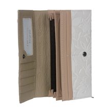 GROSSO Kožená dámská peněženka RFID šedo-černá v dárkové krabičce