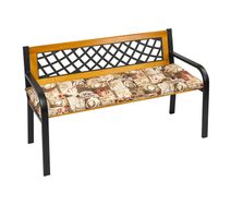 Sedák na lavici prošívaný Hnědá,Červená 41/560