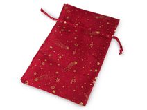 Vánoční dárkový pytlík hvězdy 20x30 cm