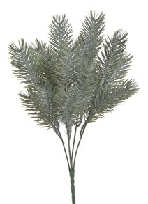 Umělá větvička jehličí trs šedozelená