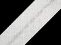 Šikmý proužek bavlněný šíře 30 mm zažehlený návin 25 metrů