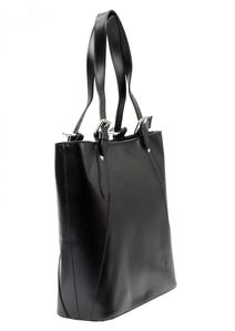 Elegantní černá velká dámská kabelka přes rameno
