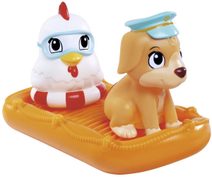 JOUECO Baby knížka zvířátka pískací na koupání do vany pro miminko plast