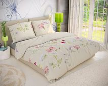 Bavlněné povlečení DELUX BOTANICA smetanová