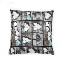 Povláček krepový Šedá,Tyrkysová 80/563 40x40 cm