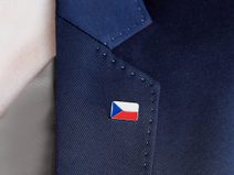 Mini Brož odznáček vlajka Česká republika