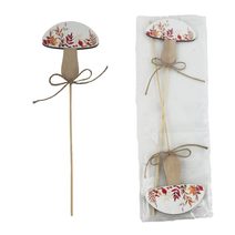 Zápich houba, 2 ks D7167 - 8.5×33×0.5 cm