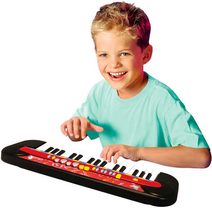 Xylofon barevný 8 kláves set s paličkou na blistru