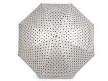 Dámský vystřelovací deštník s puntíky a perlami
