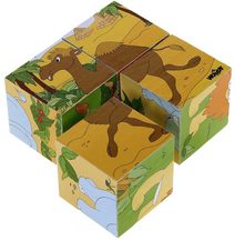 DŘEVO Vkládačka hodiny 23cm puzzle vkládací *DŘEVĚNÉ HRAČKY*