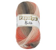 Příze PAPATYA BATIK Lososová,Hnědá 554-30 100g / 360 m