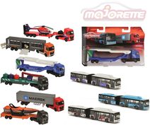 Autobus kloubový / nákladní auto s přívěsem volný chod kov 9 druhů