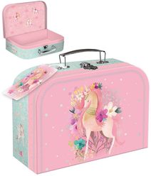 Kufřík dětský školní Jednorožec růžový 25x20x9cm karton