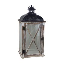 Dřevěná lucerna D7087/B - 54 cm